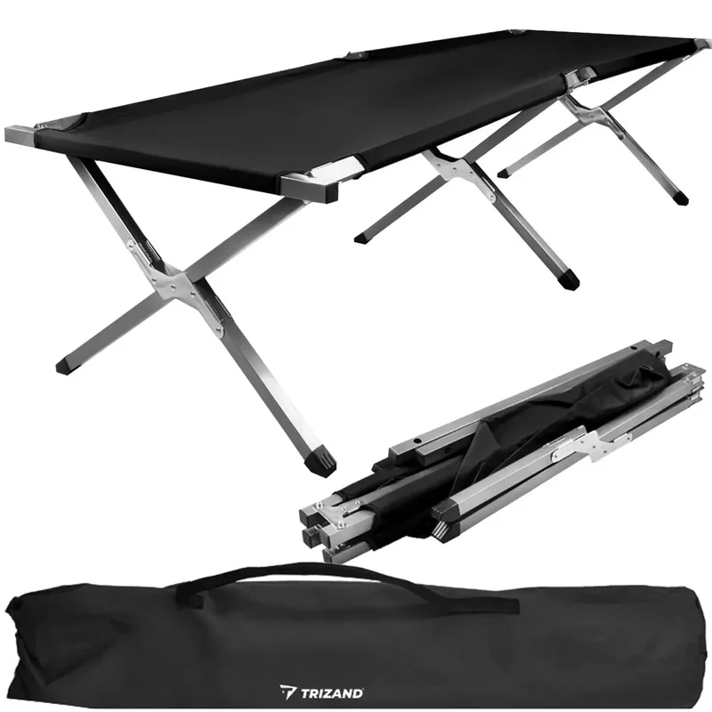 Klappbares Feldbett 189x70 cm Campingbett Gästebett mit Tragetasche