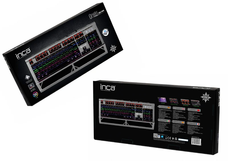 Gaming Tastatur mechanisch 104 Tasten LED Beleuchtung USB 1000Hz Anti-Ghosting