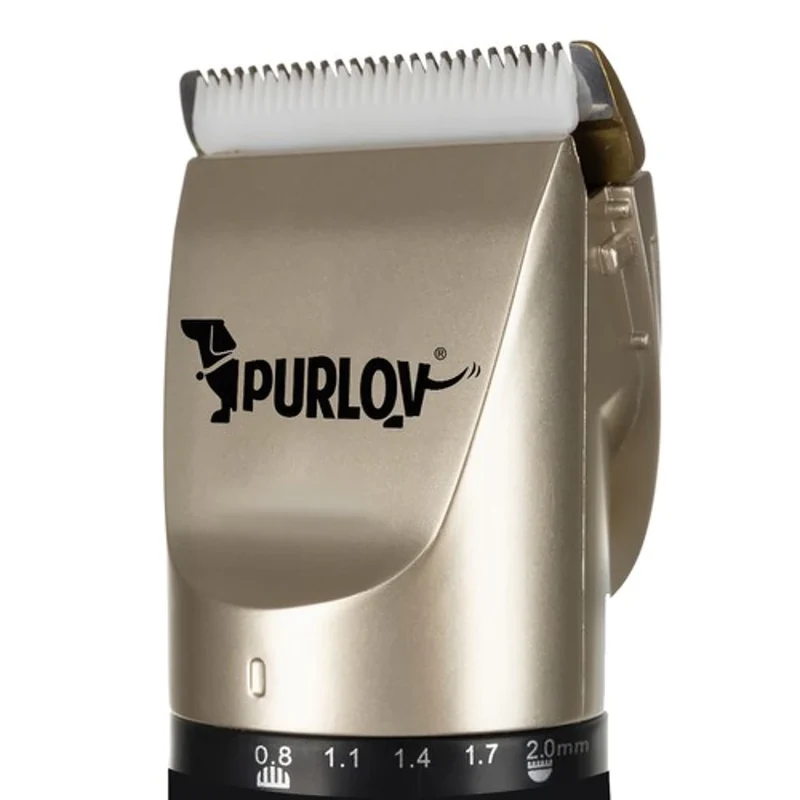 Profi Tier Schermaschine für Hunde & Katzen – Leiser Akku Trimmer mit 4 Aufsätzen 0,8–12 mm
