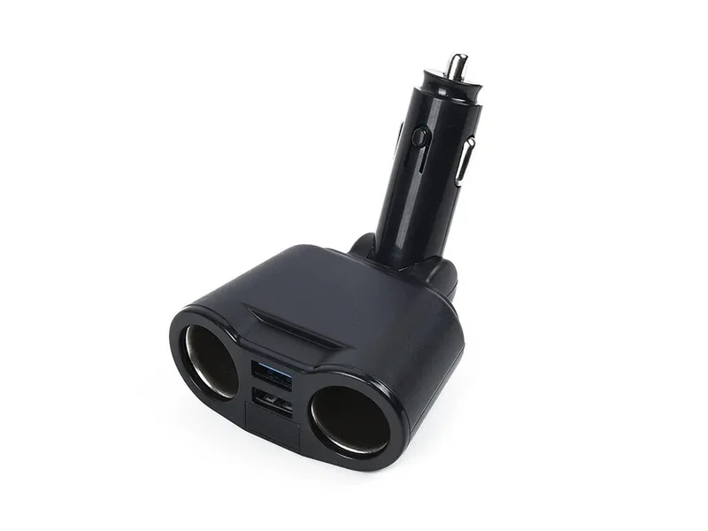 KFZ Verteiler 2x USB Ladegerät 12V/24V 100W mit Voltmeter & Display