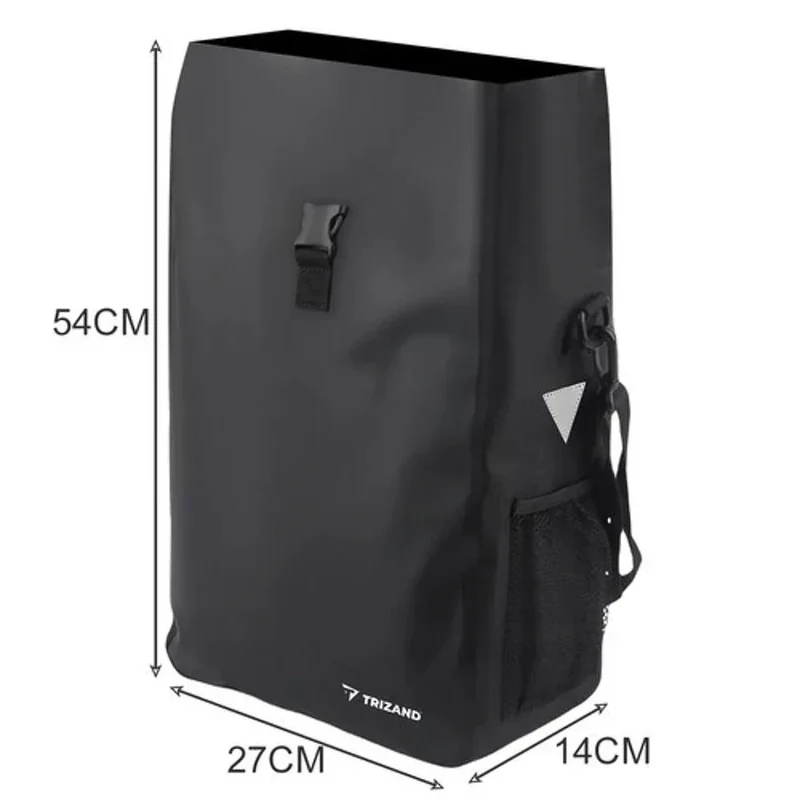 Fahrradtasche 15L wasserdicht Gepäckträger Tasche mit Schultergurt Reflektoren