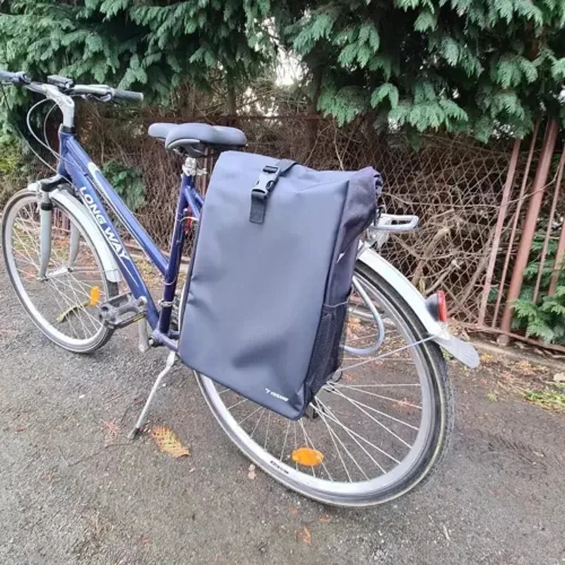 Fahrradtasche 15L wasserdicht Gepäckträger Tasche mit Schultergurt Reflektoren