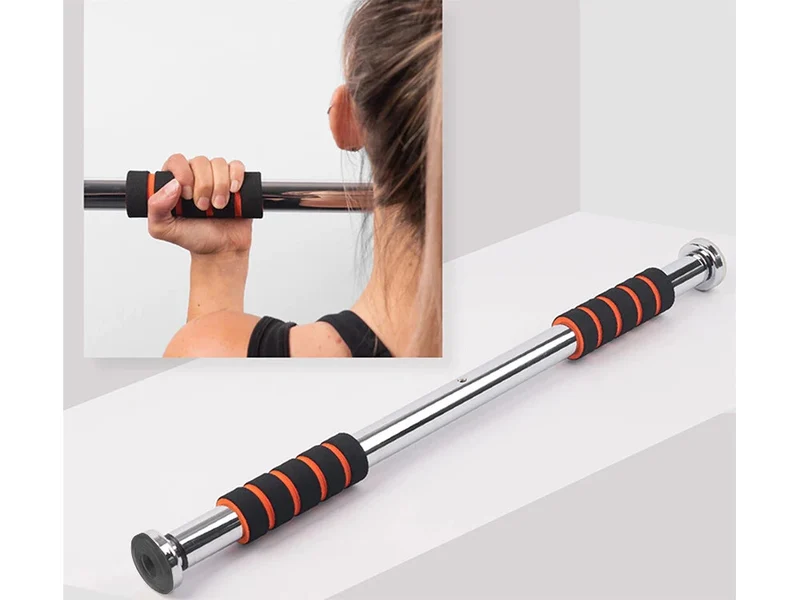Verstellbare Klimmzugstange aus Stahl – 61,5 bis 102 cm | Rutschfest & Stabil