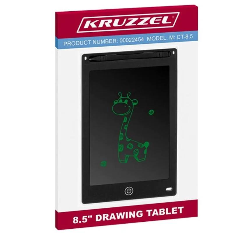 Zeichentablett 8,5" LCD Schwarz Kinder & Erwachsene mit Sperrfunktion