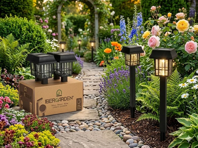 Solar Gartenleuchte LED schwarz Außen 8h Laufzeit Wegelicht – 1 oder 12 Stück