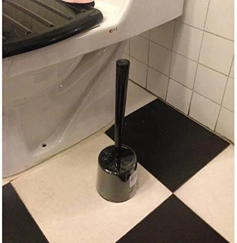 IKEA WC Bürste Toilettenbürste mit Halter Schwarz 35 cm Polypropylen