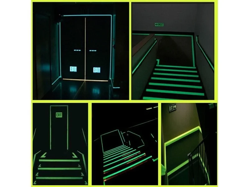 Leuchtklebeband 3 m × 2 cm Neon Grün – fluoreszierend, nachleuchtend, selbstklebend und zuschneidbar
