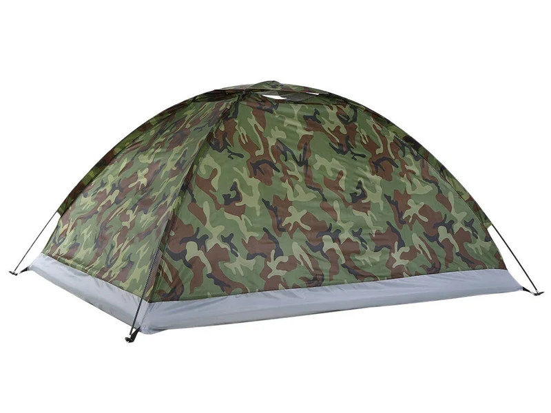 Campingzelt 2-3 Personen 200x200cm – Wasserdicht, Moskitonetz, Camouflage 🏕️🏕️
