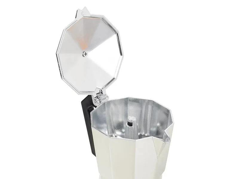 Espressokocher Aluminium 3 Tassen 150 ml – Moka Kaffeemaschine für Gas & Elektroherd schwarz oder silber