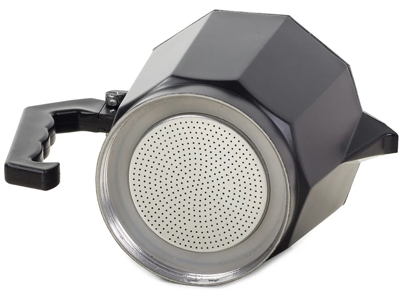 Espressokocher Aluminium 3 Tassen 150 ml – Moka Kaffeemaschine für Gas & Elektroherd schwarz oder silber