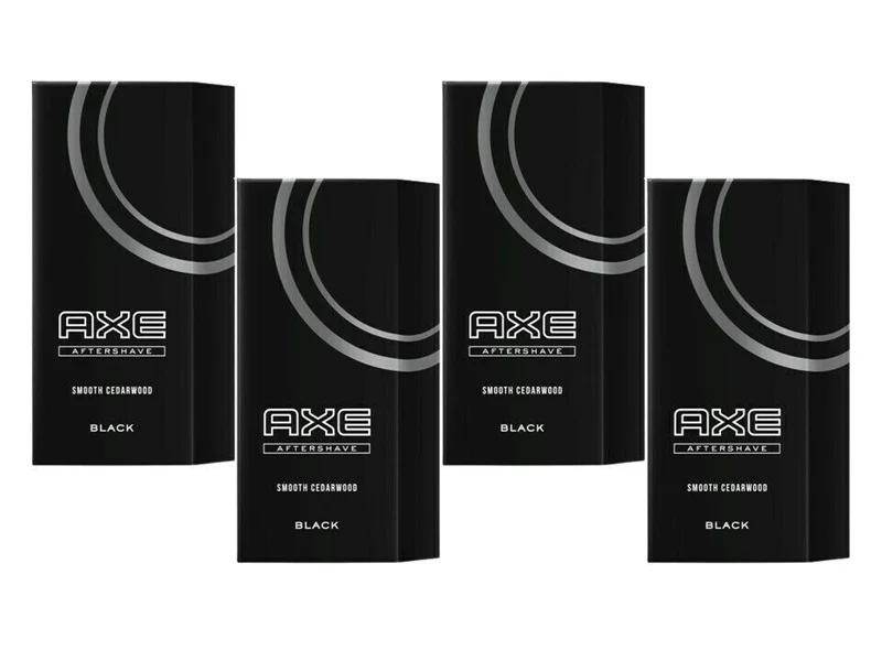 Axe After Shave Black 1 x 100 ml, 4 x 100 ml Aftershave Rasur Rasierwasser