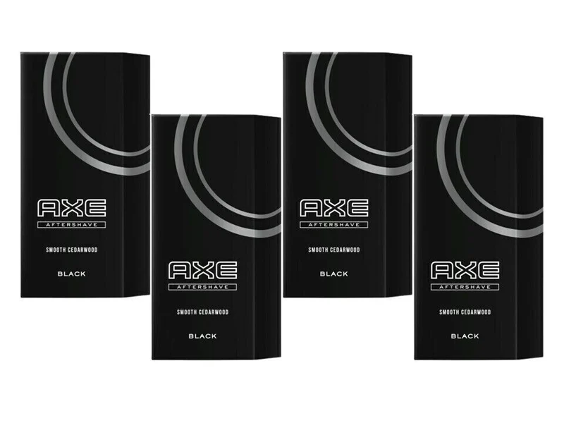 Axe After Shave Black 1 x 100 ml, 4 x 100 ml Aftershave Rasur Rasierwasser