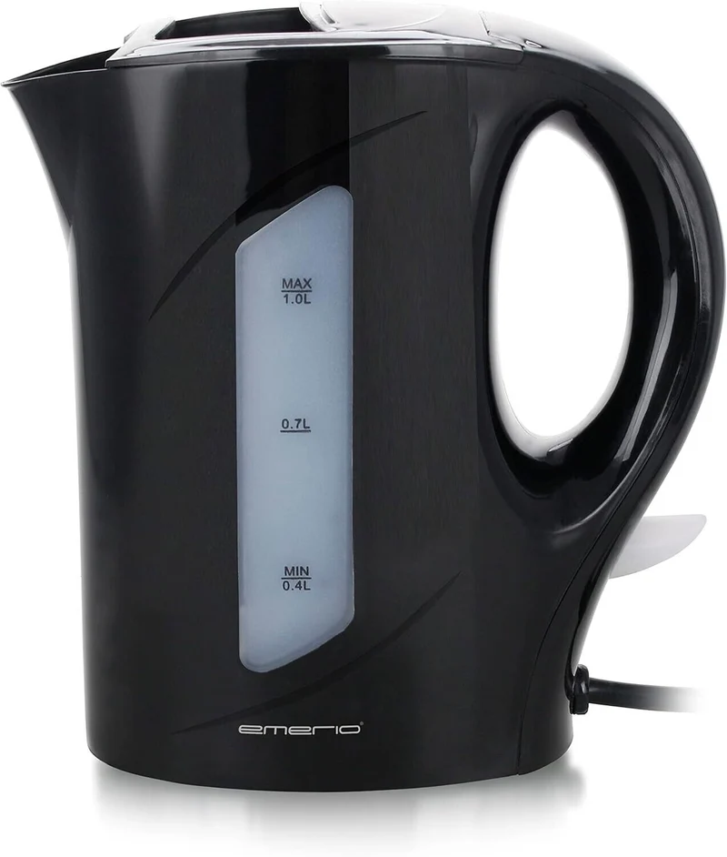 Emerio Wasserkocher 1.0 Liter 900 Watt Wasserstandsanzeige BPA-frei Zuhause
