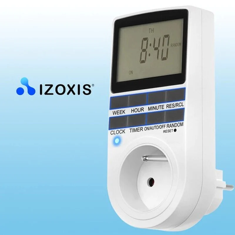 Digitale Zeitschaltuhr Steckdose Timer LCD Display Wochenprogramm 3680W