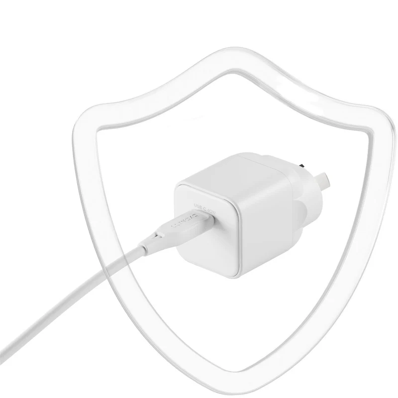 Cygnett Charge & Connect 40W Wall Charger with 1m C-C Cable (White)