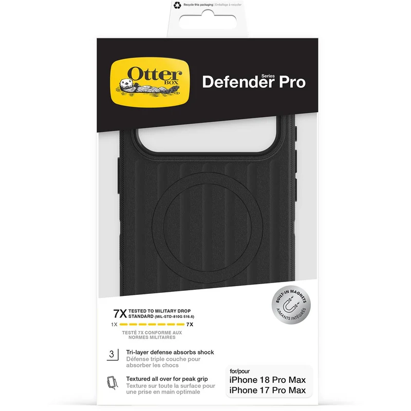 OtterBox Defender Pro Magnetic Case for iPhone 18 Pro Max (Black)