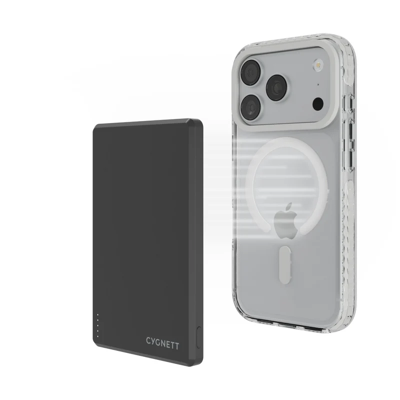 Cygnett Charge and Connect MagSafe Case for iPhone 18 Pro/17 Pro (White)