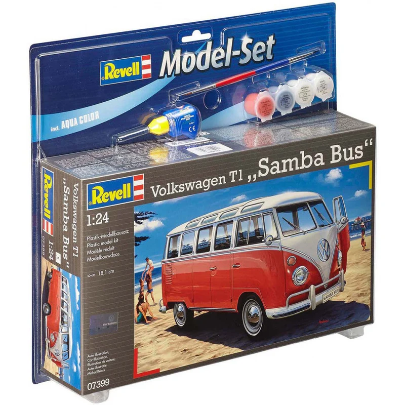 Revell 1/24 Volkswagen T1 Samba Bus Model Set