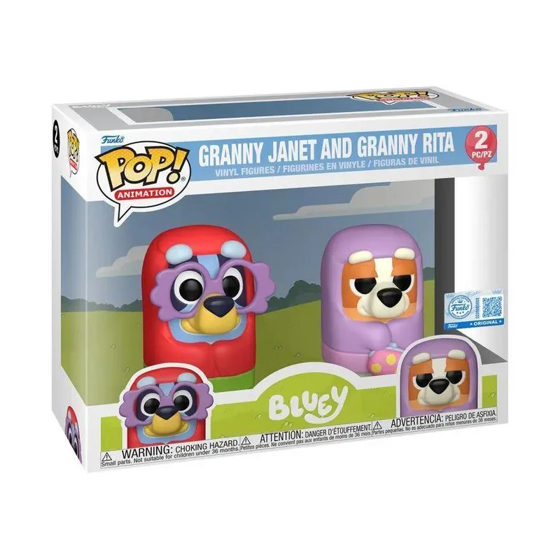 Bluey – Granny Janet & Granny Rita Pop! 2-Pack