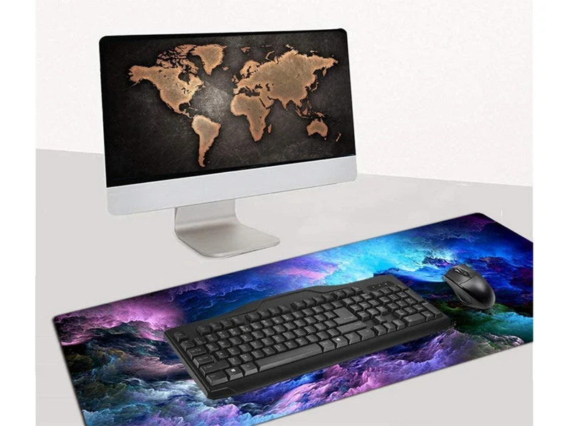 LED RGB Gaming Mauspad 80x30 cm – Beleuchtetes Mauspad mit USB & Anti-Rutsch