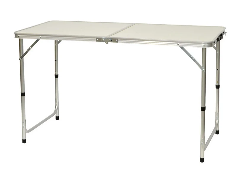 Campingtisch Set klappbar 120x60 cm mit 4 Hockern höhenverstellbar Outdoor