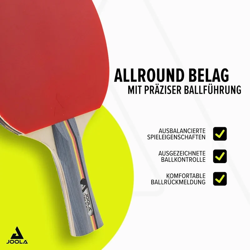 JOOLA Tischtennis Set Team School mit 4 Schlägern 4 Bällen & Tasche