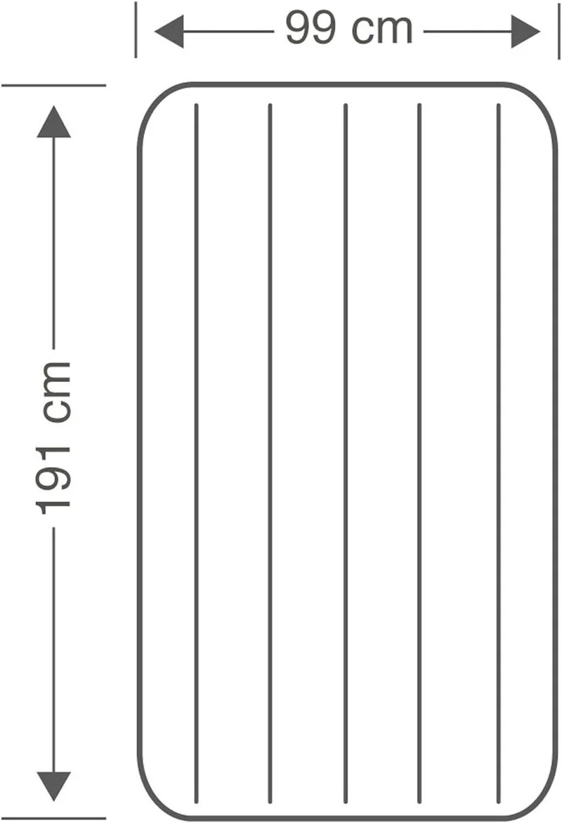 Intex Luftbett 99x191x25 – Gästebett Luftmatratze für Camping & Zuhause