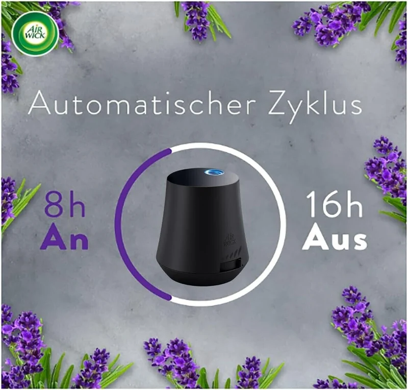 Air Wick Aroma-Öl Starter Set – Diffuser + 2×20 ml Lavendel Duftöle
