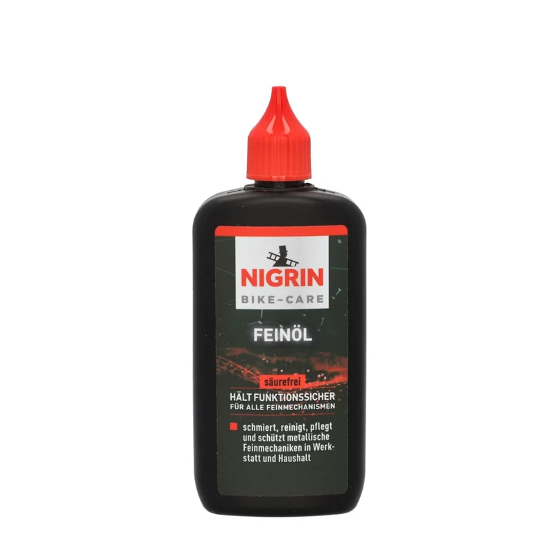 Nigrin Bike-Care Feinöl 100 ml – Harz- und säurefreies Feinmechaniköl für Fahrrad, Haushalt & Werkstatt