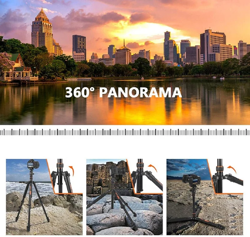 TACKLIFE Kamera & Handy Stativ MLT05 | 55-178cm Höhenverstellbar | 360° Kugelkopf | 9kg Tragkraft | Einbeinstativ & Selfie-Stick mit Bluetooth