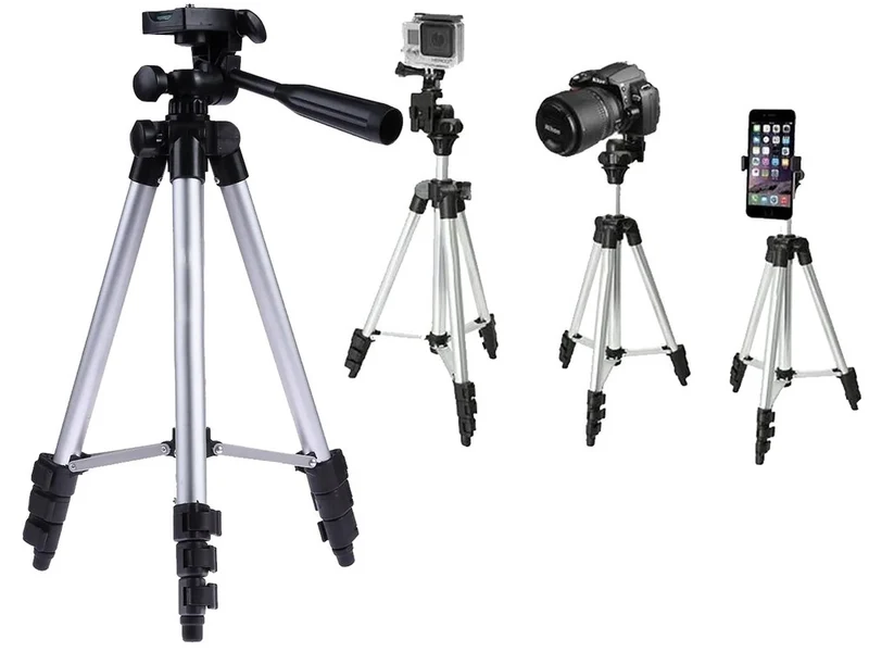 Handy Stativ Tripod mit Bluetooth Fernbedienung – 4in1 Smartphone Halter 100cm