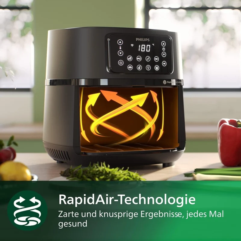 Philips Airfryer 5000 Serie XXL – 7,2L Heißluftfritteuse mit WLAN & 16 Funktionen