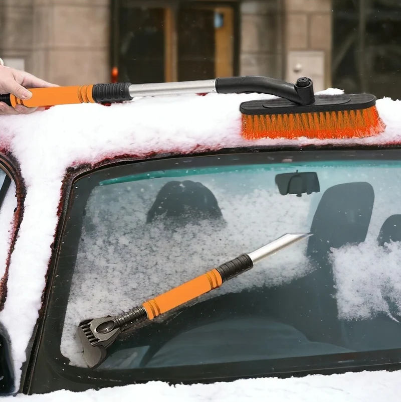 ZHSIHAI 2 in 1 Schneebesen mit Eiskratzer, Windschutzscheibe Glas buz kazıyıcı