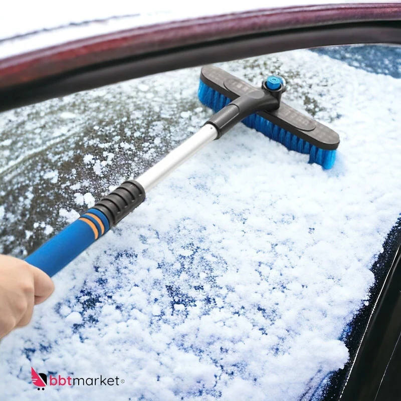 ZHSIHAI 2 in 1 Schneebesen mit Eiskratzer, Windschutzscheibe Glas buz kazıyıcı
