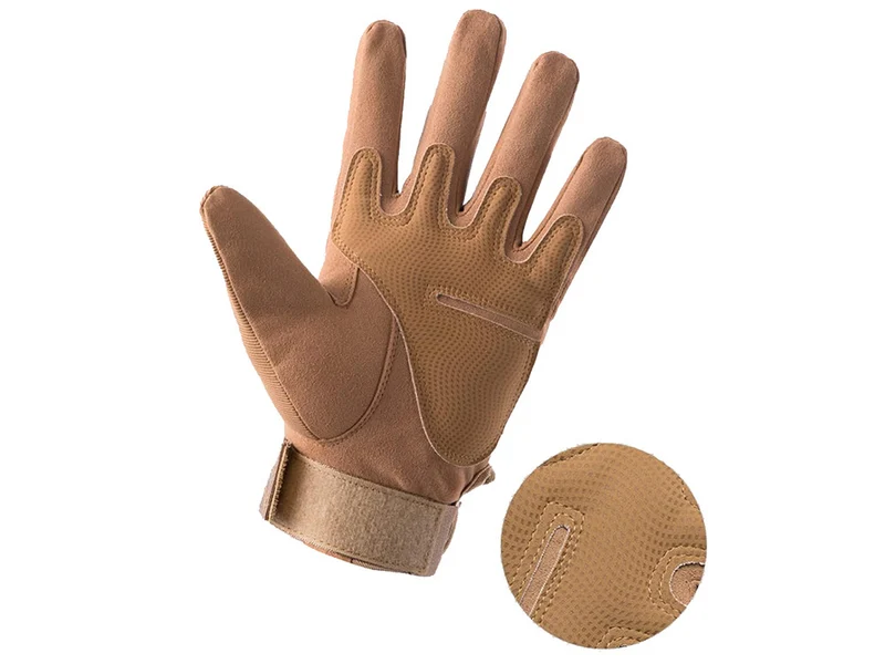 Taktische Thermo Handschuhe XL Khaki – Touchscreen Winterhandschuhe mit Knöchelschutz