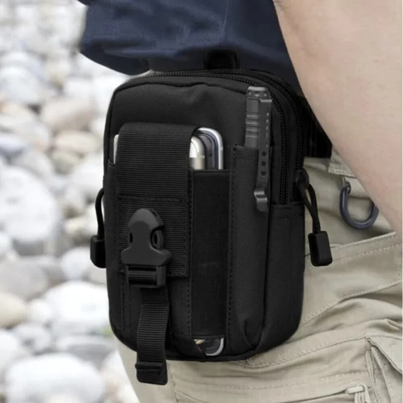 Outdoor Molle Smartphone Taktische Gürteltasche + Gürtel Hüfttasche Bauchtasche V1