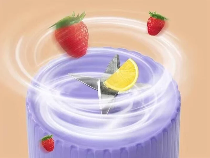 Tragbarer USB Smoothie Mixer kabellos Zerkleinerer 400ml Grün