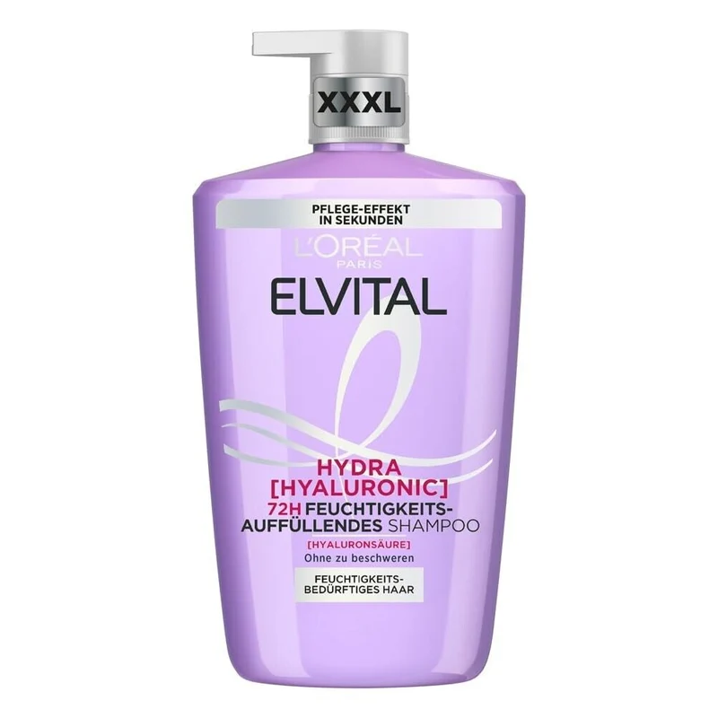 L'Oréal Paris Elvital Hydra Hyaluronic feuchtigkeitsspendendes XXL Shampoo 1000ml