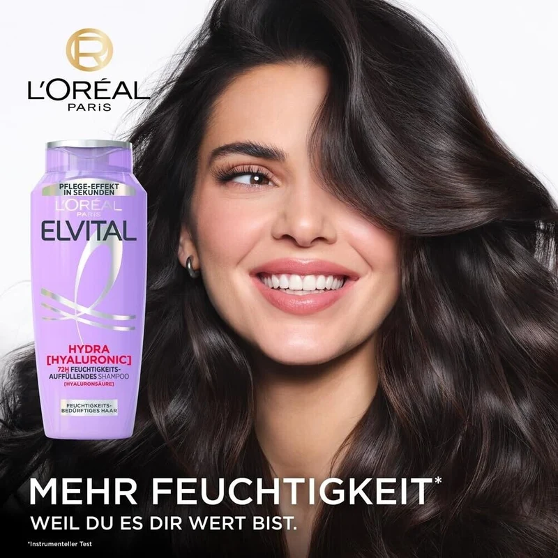 L'Oréal Paris Elvital Hydra Hyaluronic feuchtigkeitsspendendes XXL Shampoo 1000ml
