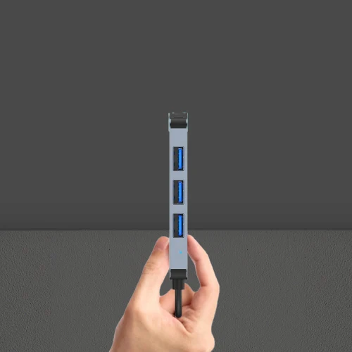 USB C Hub mit 4-Port USB Ultra Slim Data Hub, kompatibel USB3.0*1 USB2.0*3- NEU