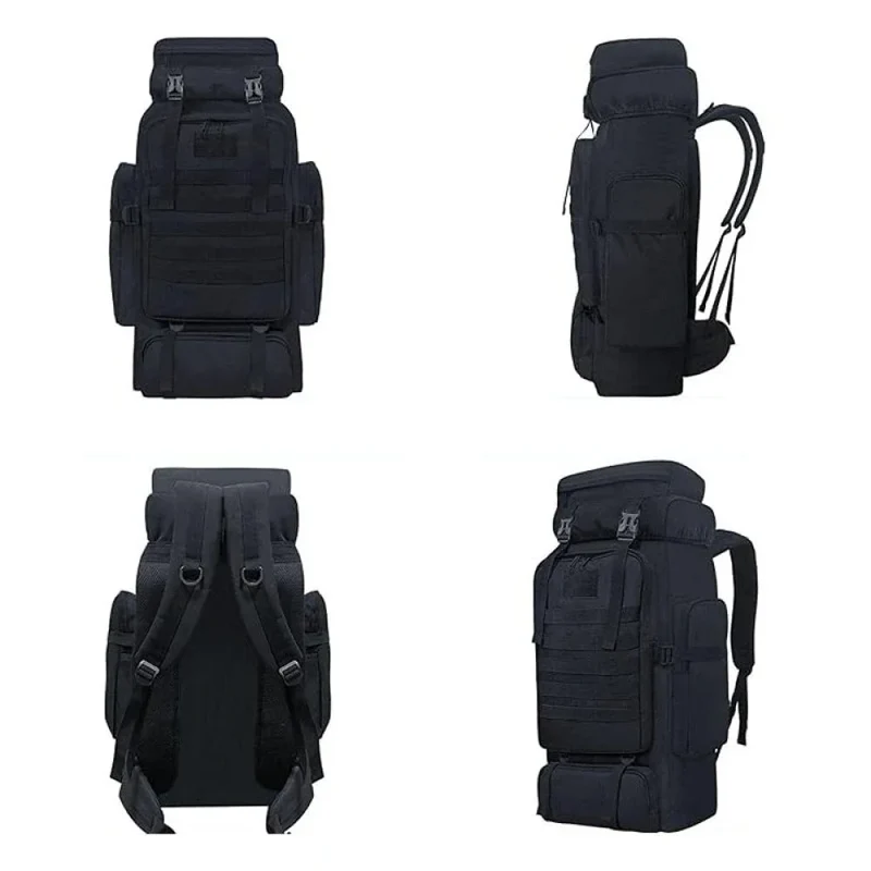 80L Taktischer Wanderrucksack – Wasserdichter Camping & Outdoor Rucksack mit Regenschutz