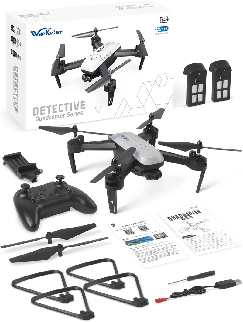 T6 Drohne Mit Kamera 1080P Hd, Wifi FPV Drone Für Anfänger, RC Quadcopter Mit 2