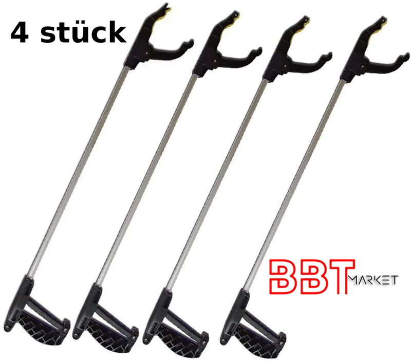 Aluminium Greifhilfe 76 cm mit Magnet – Ergonomische Müllzange für Haushalt, Garten & Werkstatt