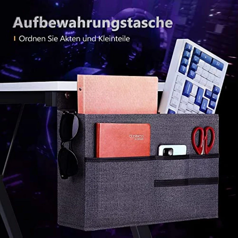 Gaming Tisch 127x127cm Gaming Schreibtisch Gamer Computertisch Ergonomischer PC V