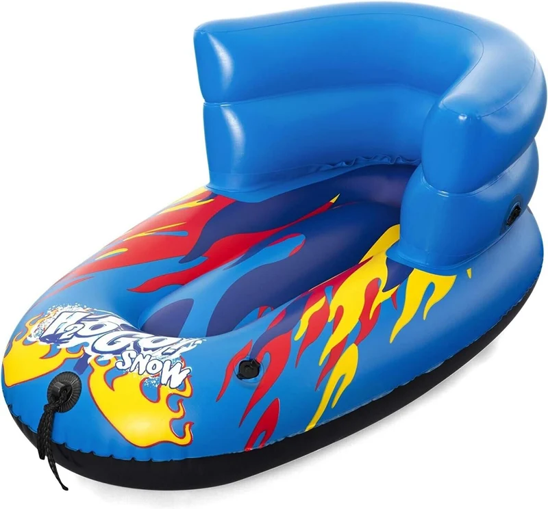 Bestway H2OGO Flurryz Kinderschlitten – Aufblasbarer Schneeschlitten mit Lehne für Kleinkinder
