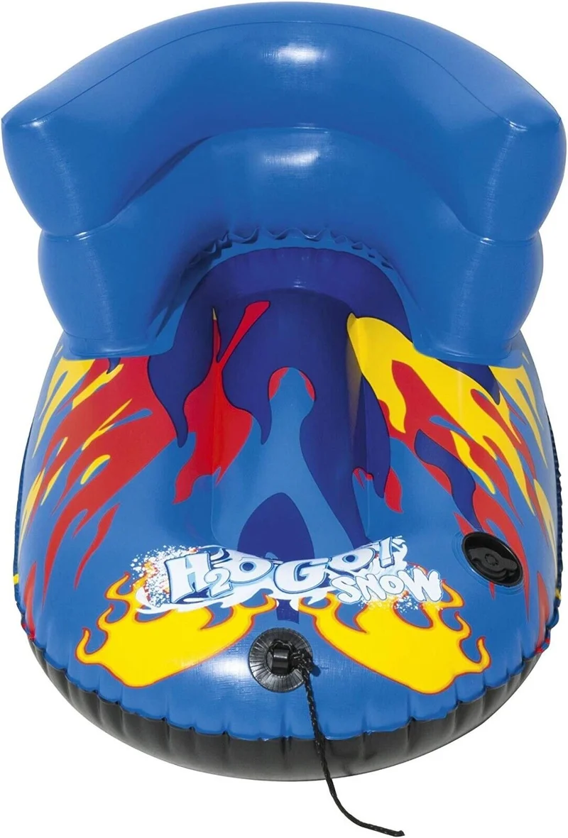Bestway H2OGO Flurryz Kinderschlitten – Aufblasbarer Schneeschlitten mit Lehne für Kleinkinder