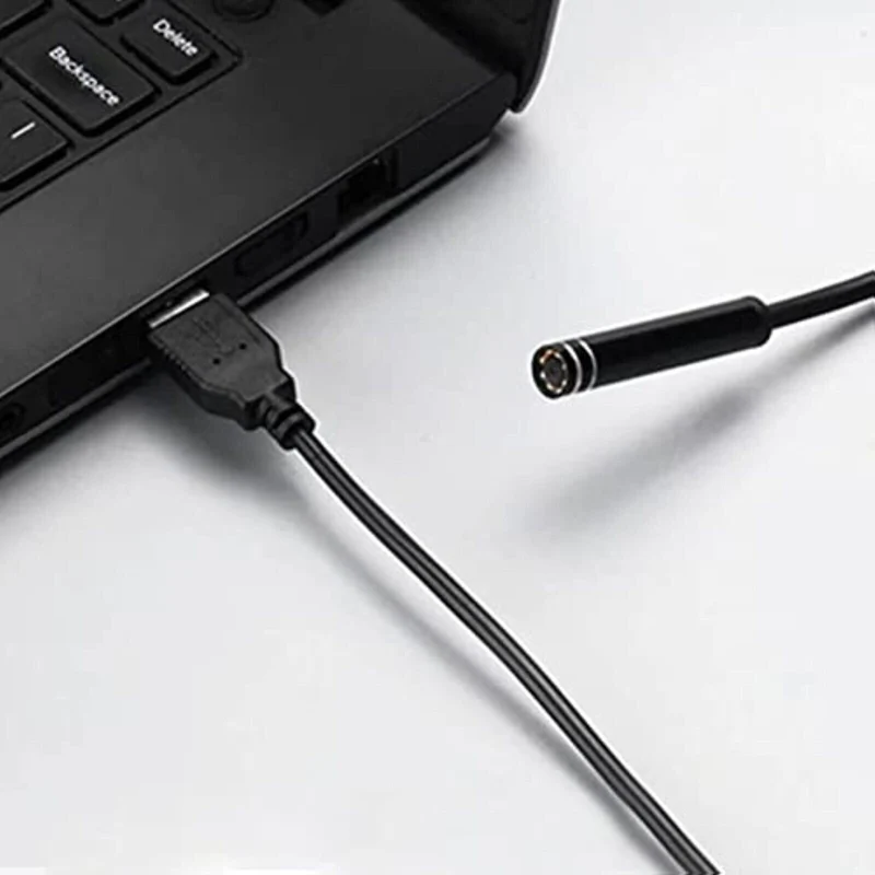 Endoskopkamera 5,5 mm für Android – USB-C & Micro-USB, IP67 Kamerasonde, 6 LEDs, 1 m Kabel & OTG