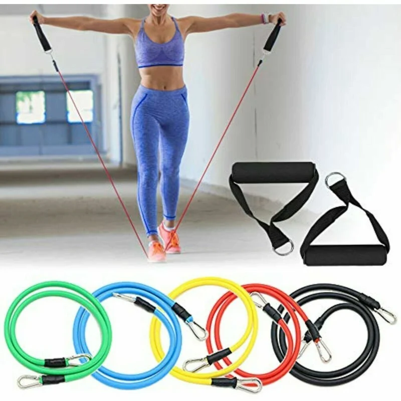 Widerstandsbänder Set, Fitness Puller Multifunktionaler Muskelkraft Workout