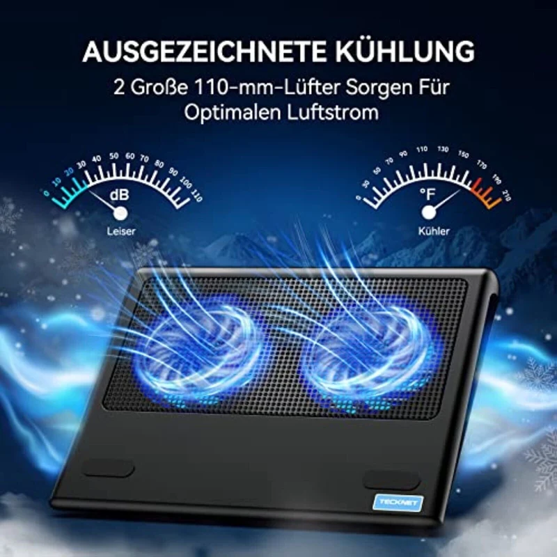 USB Kühler Playstation 4 Laptop Lüfter LED Beleuchtet | PS4 Pro Notebook Ständer