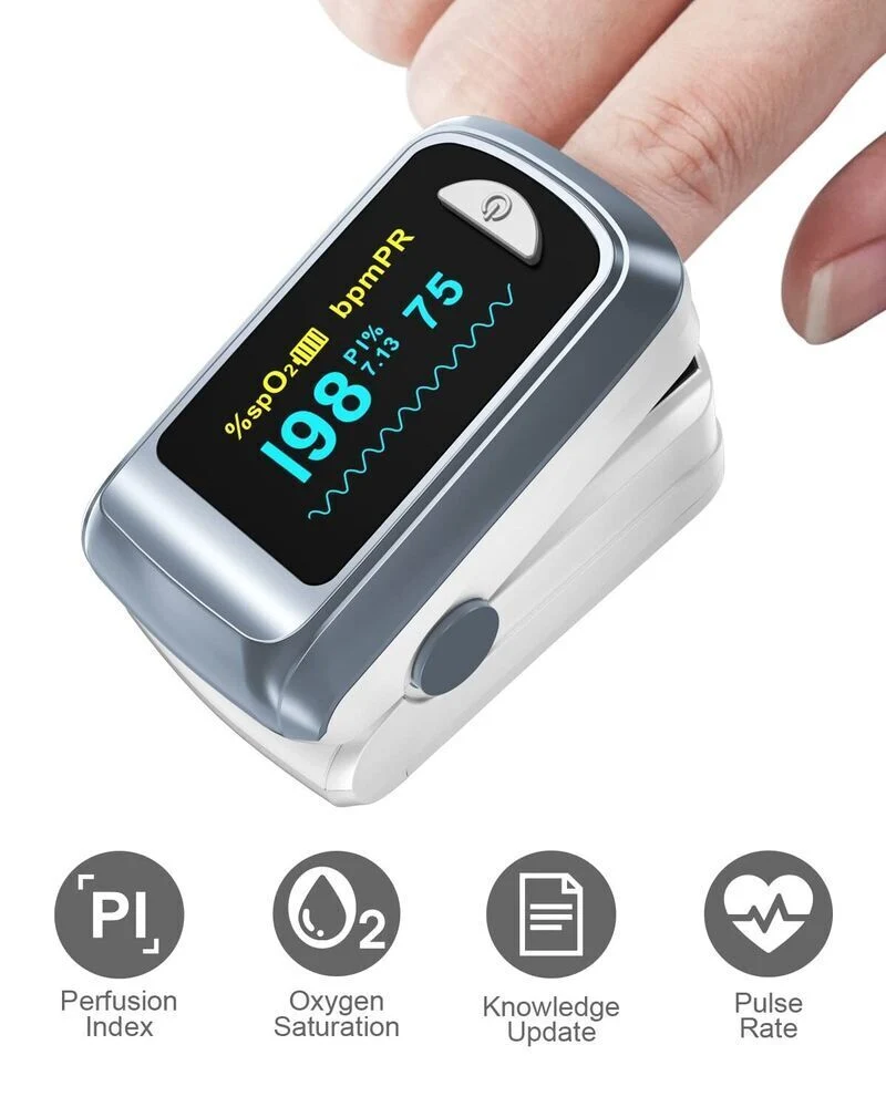Pulsoximeter Finger Sauerstoff Puls SpO2 Messgerät Oximeter SpO-2 Pulsoxymeter